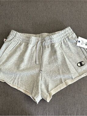 Champion Light Gray Terry Athletic Lounge Loose Fit Shorts